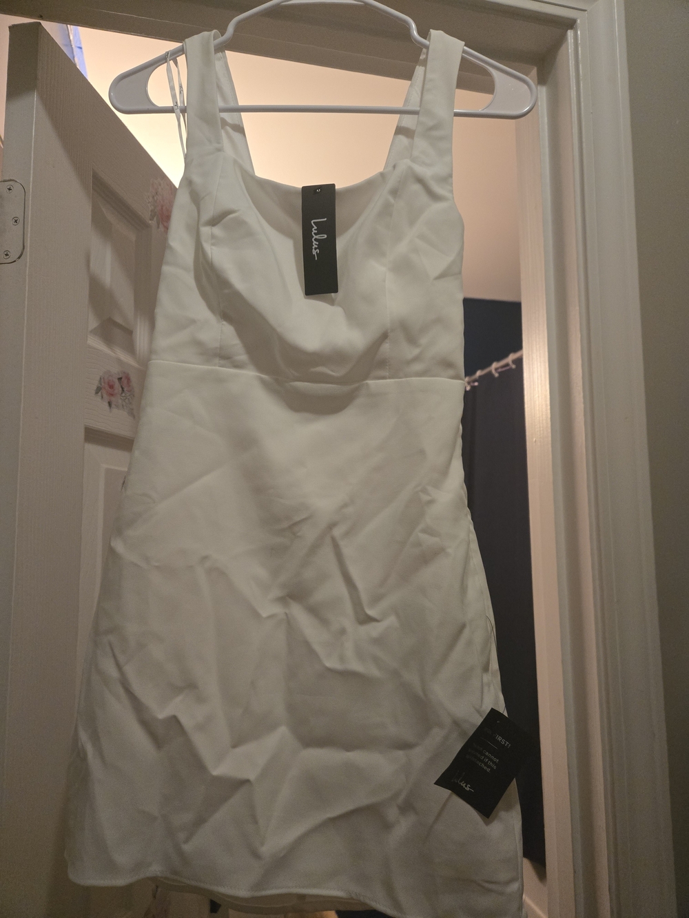 NWT - lululemon athletica White Mini Dress with Scoop Neck